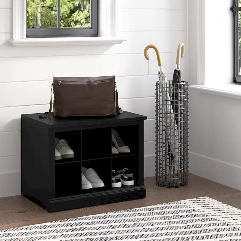 Petit banc à chaussures 24W avec étagères