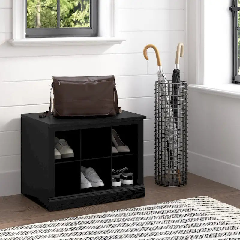 Petit banc à chaussures 24W avec étagères