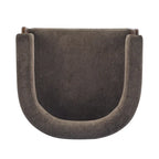 Fauteuil d'appoint moderne en tissu bouclette rembourré