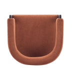 Fauteuil d'appoint moderne en tissu bouclette rembourré