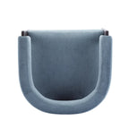 Fauteuil d'appoint moderne en tissu bouclette rembourré