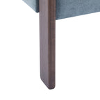 Fauteuil d'appoint moderne en tissu bouclette rembourré
