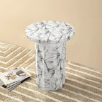 Table d'appoint moderne en faux marbre MGO de 20,75 po de hauteur