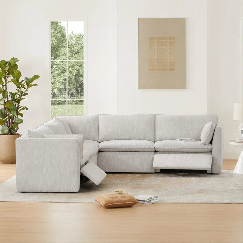 Canapé sectionnel inclinable électrique 107 W