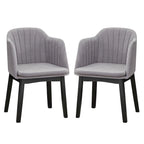 Chaises de salle à manger modernes Chaises d'appoint rembourrées en velours