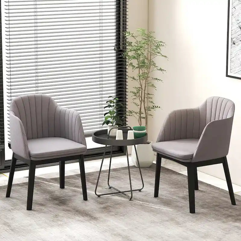 Chaises de salle à manger modernes Chaises d'appoint rembourrées en velours