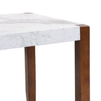Ensemble de salle à manger 5 pièces, ensemble de salle à manger de cuisine pour 4 personnes avec table effet marbre et 4 chaises rembourrées