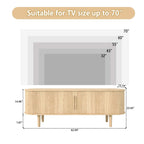 Meuble TV en bois de 62,99 po pour téléviseurs jusqu'à 70 po