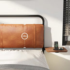 Lit Plateforme Métallique Moderne King Size avec Tête de Lit Rembourrée et Chargeur