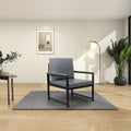 Fauteuil moderne 29.13 avec pieds antidérapants et cadre métallique robuste