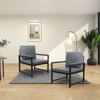 Fauteuil moderne 29.13 avec pieds antidérapants et cadre métallique robuste