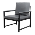 Fauteuil moderne 29.13 avec pieds antidérapants et cadre métallique robuste