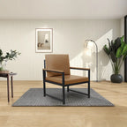 Fauteuil moderne 29.13 avec pieds antidérapants et cadre métallique robuste