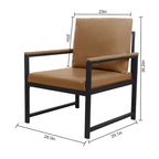 Fauteuil moderne 29.13 avec pieds antidérapants et cadre métallique robuste