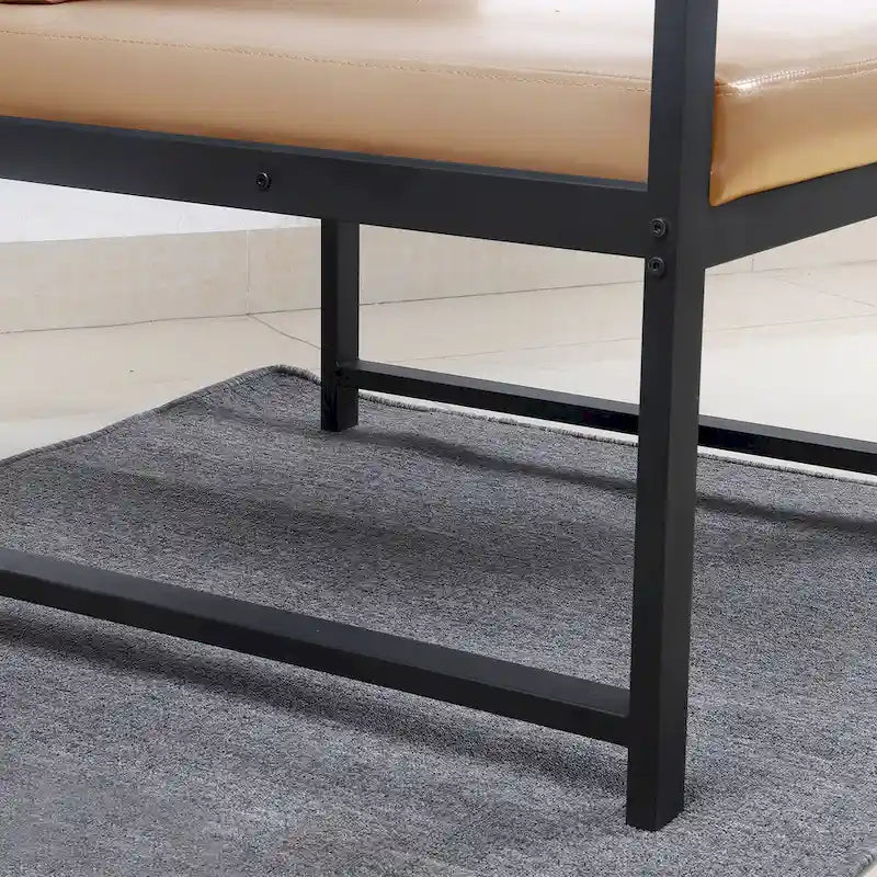 Fauteuil moderne 29.13 avec pieds antidérapants et cadre métallique robuste