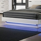 Lit plateforme moderne avec éclairage DEL blanc