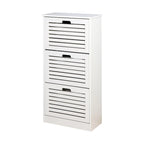 Meuble à chaussures 3 abattants en bois - 9,45 x 20,94 x 43,11