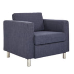 Fauteuil d'appoint rembourré avec accoudoirs