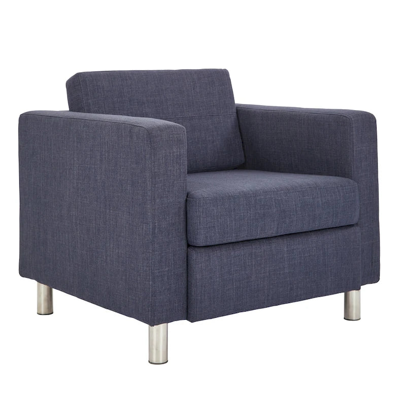 Fauteuil d'appoint rembourré avec accoudoirs