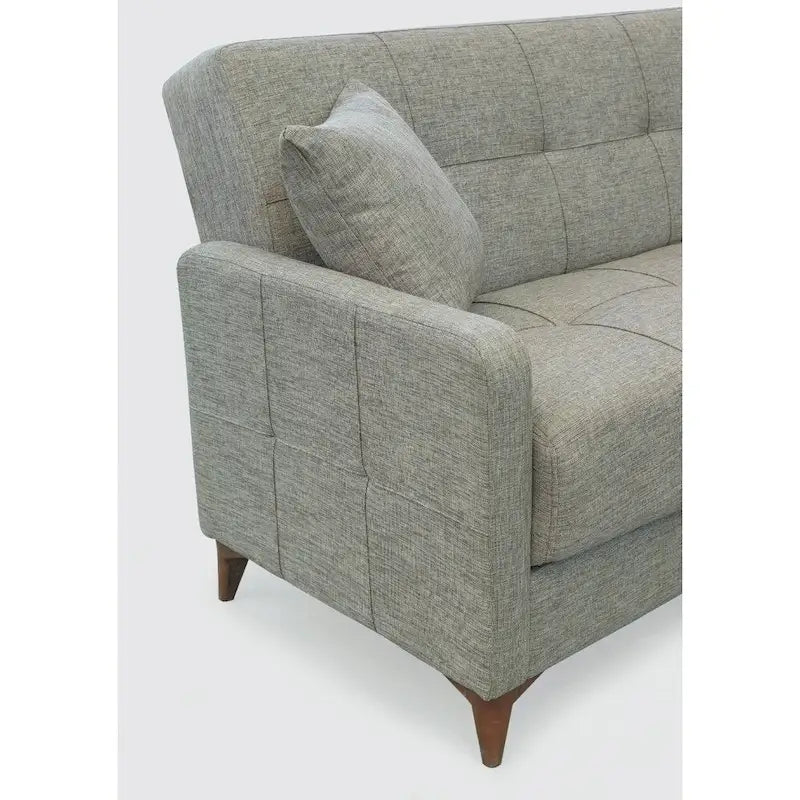 Canapé sectionnel convertible en tissu