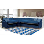 Canapé sectionnel convertible en tissu
