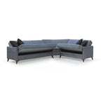 Canapé sectionnel convertible en tissu