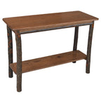Console en rondins de hickory
