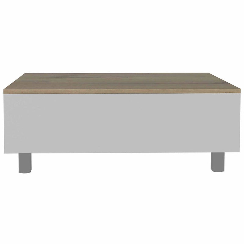 Table basse relevable avec compartiment de rangement caché