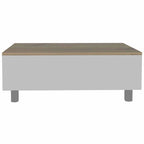 Table basse relevable avec compartiment de rangement caché