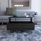 Table basse relevable avec compartiment de rangement caché