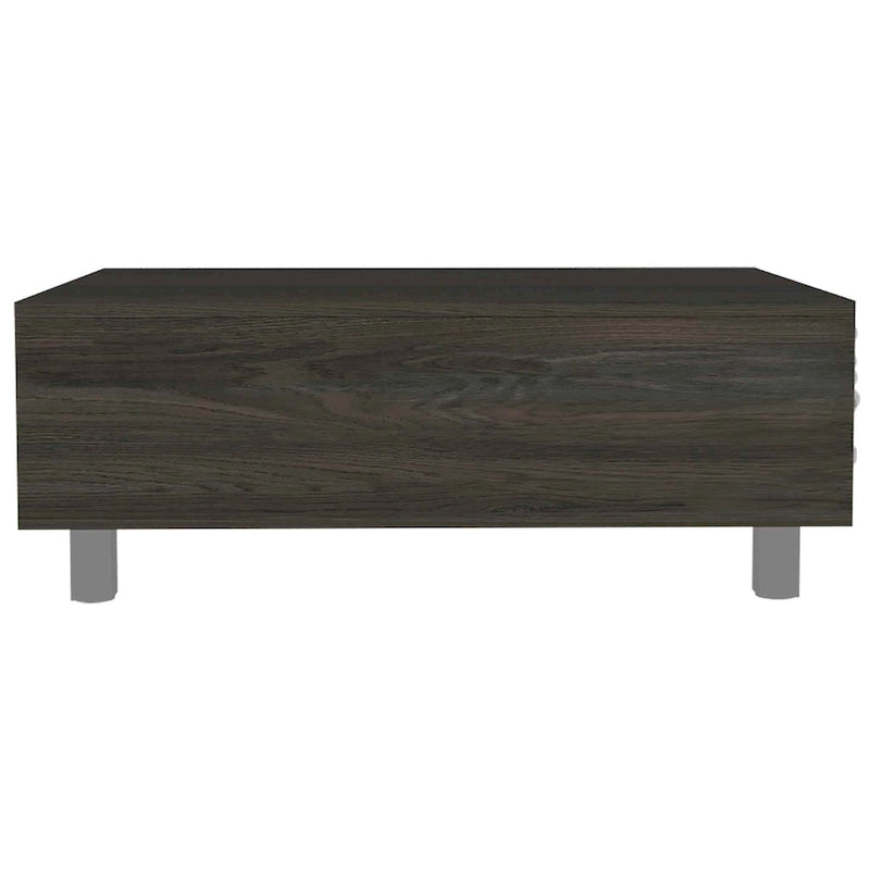 Table basse relevable avec compartiment de rangement caché
