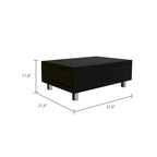 Table basse relevable avec compartiment de rangement caché
