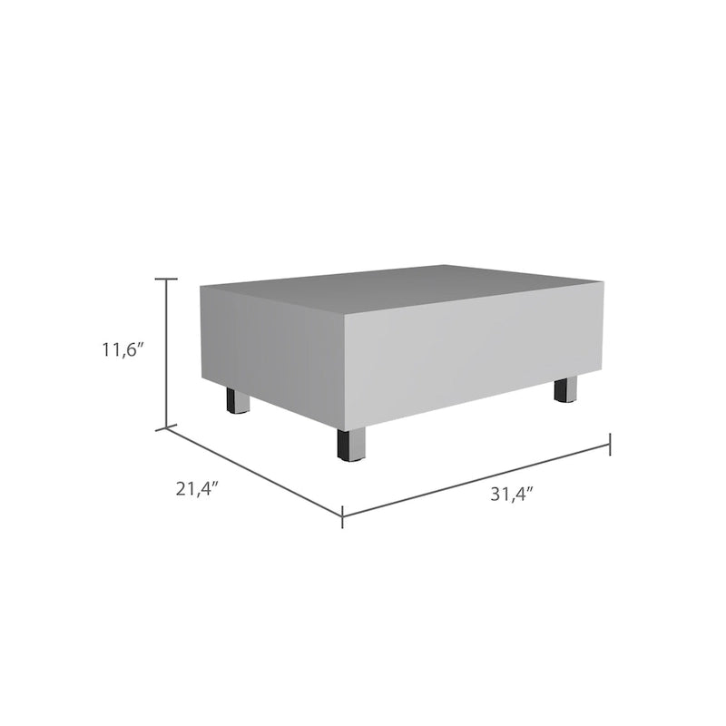 Table basse relevable avec compartiment de rangement caché