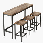 Ensemble table de bar et 3 tabourets