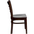 Chaise de restaurant à lattes en bois (lot de 2)