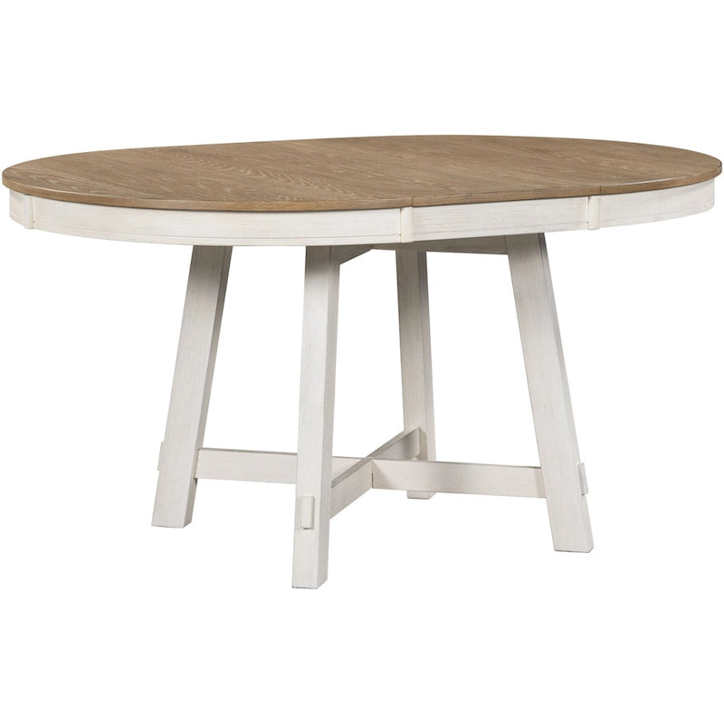 Ensemble de salle à manger 5 pièces extensible avec chaises rembourrées