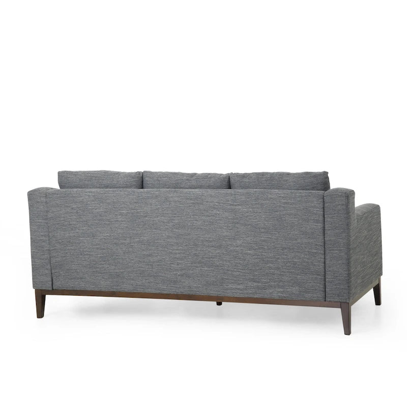 Canapé 3 places contemporain en tissu avec coussins décoratifs