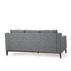 Canapé 3 places contemporain en tissu avec coussins décoratifs
