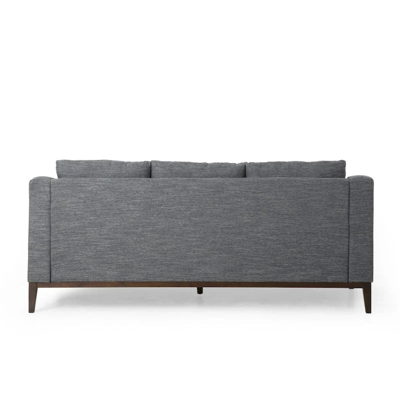 Canapé 3 places contemporain en tissu avec coussins décoratifs