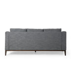 Canapé 3 places contemporain en tissu avec coussins décoratifs