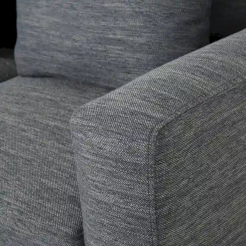 Canapé 3 places contemporain en tissu avec coussins décoratifs
