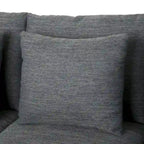 Canapé 3 places contemporain en tissu avec coussins décoratifs
