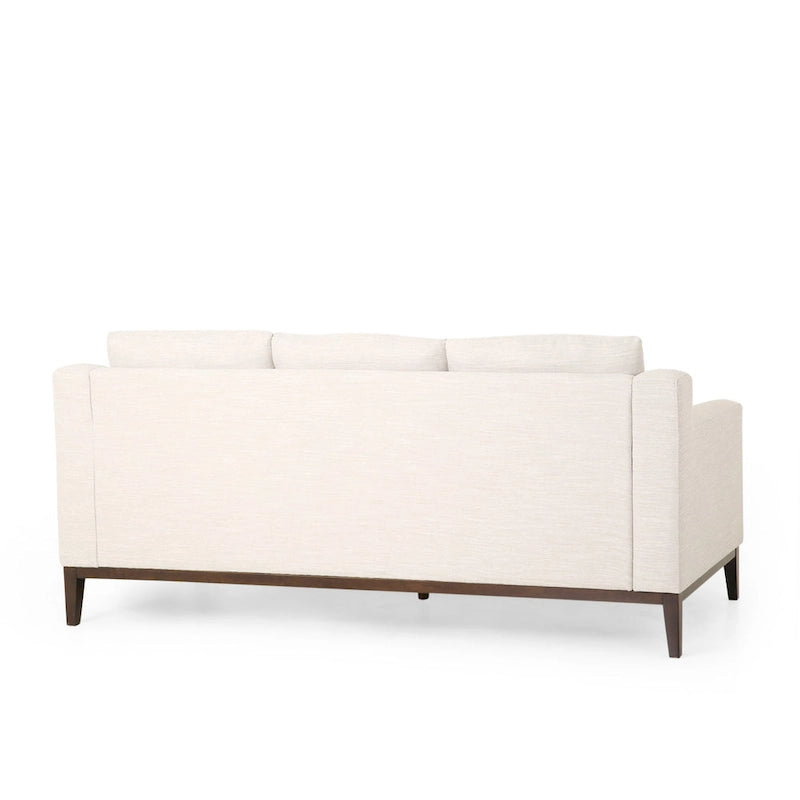 Canapé 3 places contemporain en tissu avec coussins décoratifs
