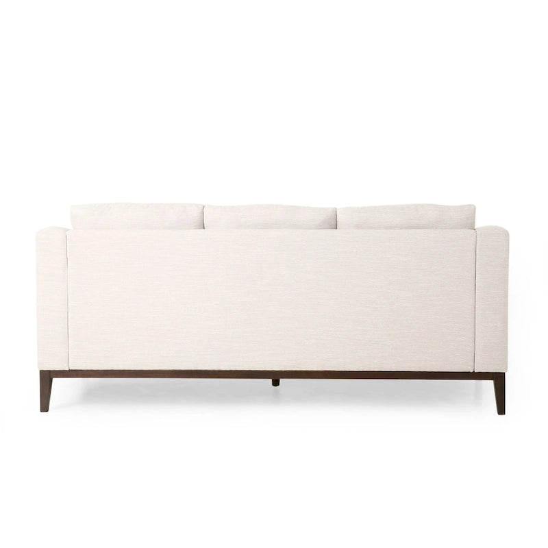 Canapé 3 places contemporain en tissu avec coussins décoratifs