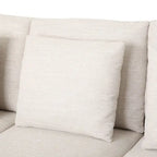 Canapé 3 places contemporain en tissu avec coussins décoratifs
