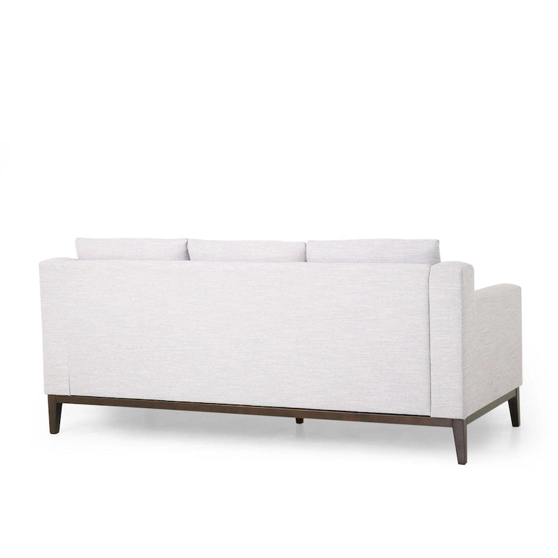 Canapé 3 places contemporain en tissu avec coussins décoratifs