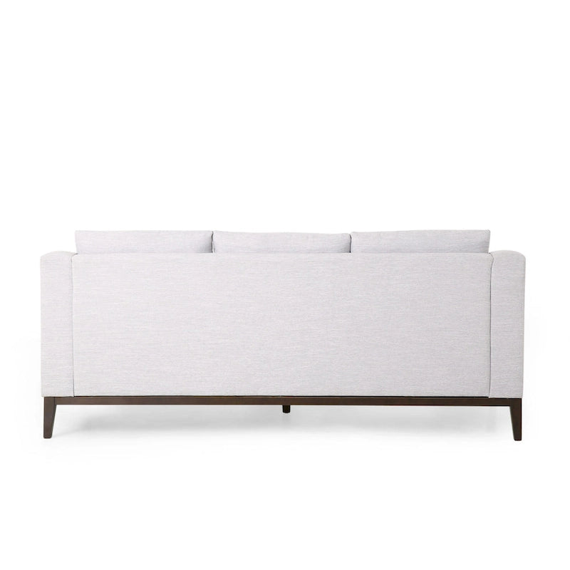 Canapé 3 places contemporain en tissu avec coussins décoratifs