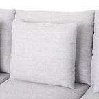 Canapé 3 places contemporain en tissu avec coussins décoratifs