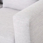 Canapé 3 places contemporain en tissu avec coussins décoratifs
