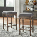 Tabouret de comptoir à pieds tournés